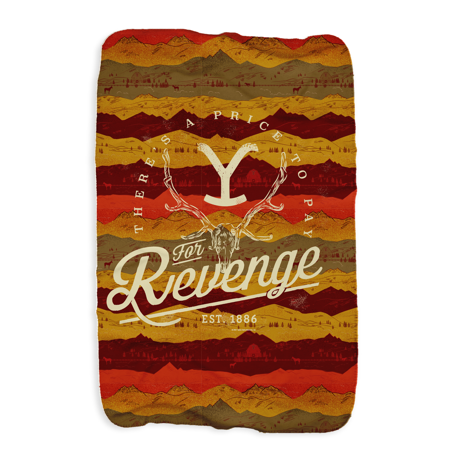 Yellowstone Revenge Sherpa Blanket