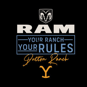 Yellowstone x Ram Ihre Ranch Ihre Regeln Schwarz Tasse