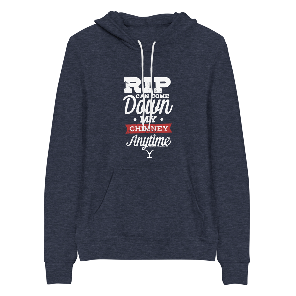 Yellowstone RIP Can Come Down My Chimney Any Time Adult Fleece Hooded Sweatshirt