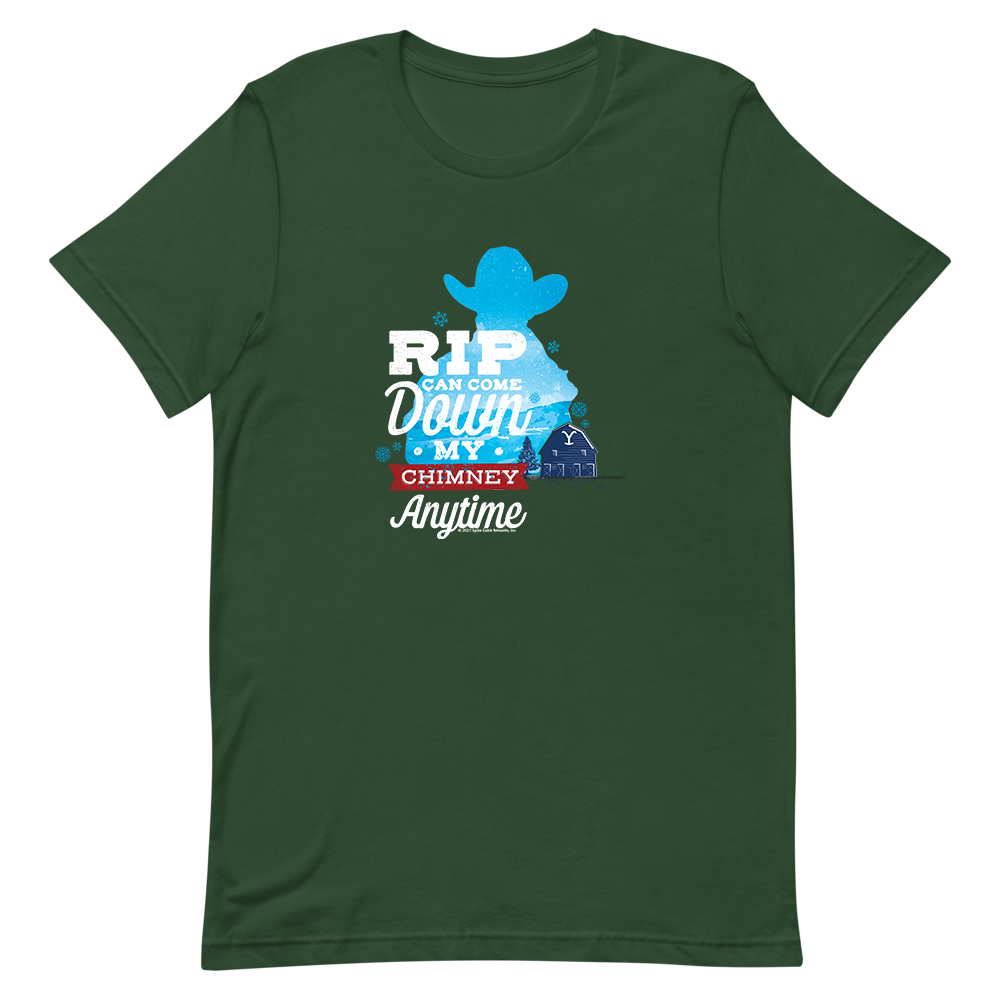 Yellowstone RIP Can Come Down My Chimney Any Time Silhouette Unisex Premium T-Shirt