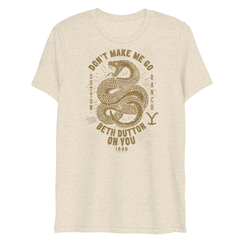 Yellowstone Snake Beth Dutton On You Unisex Tri-Blend T-Shirt