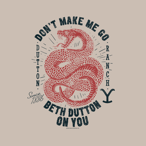 Yellowstone Snake Beth Dutton On You Throw Pillow