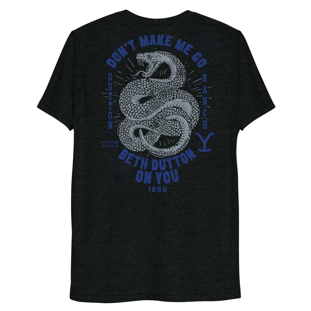 Yellowstone Y Logo Snake Beth Dutton On You Unisex Tri-Blend T-Shirt