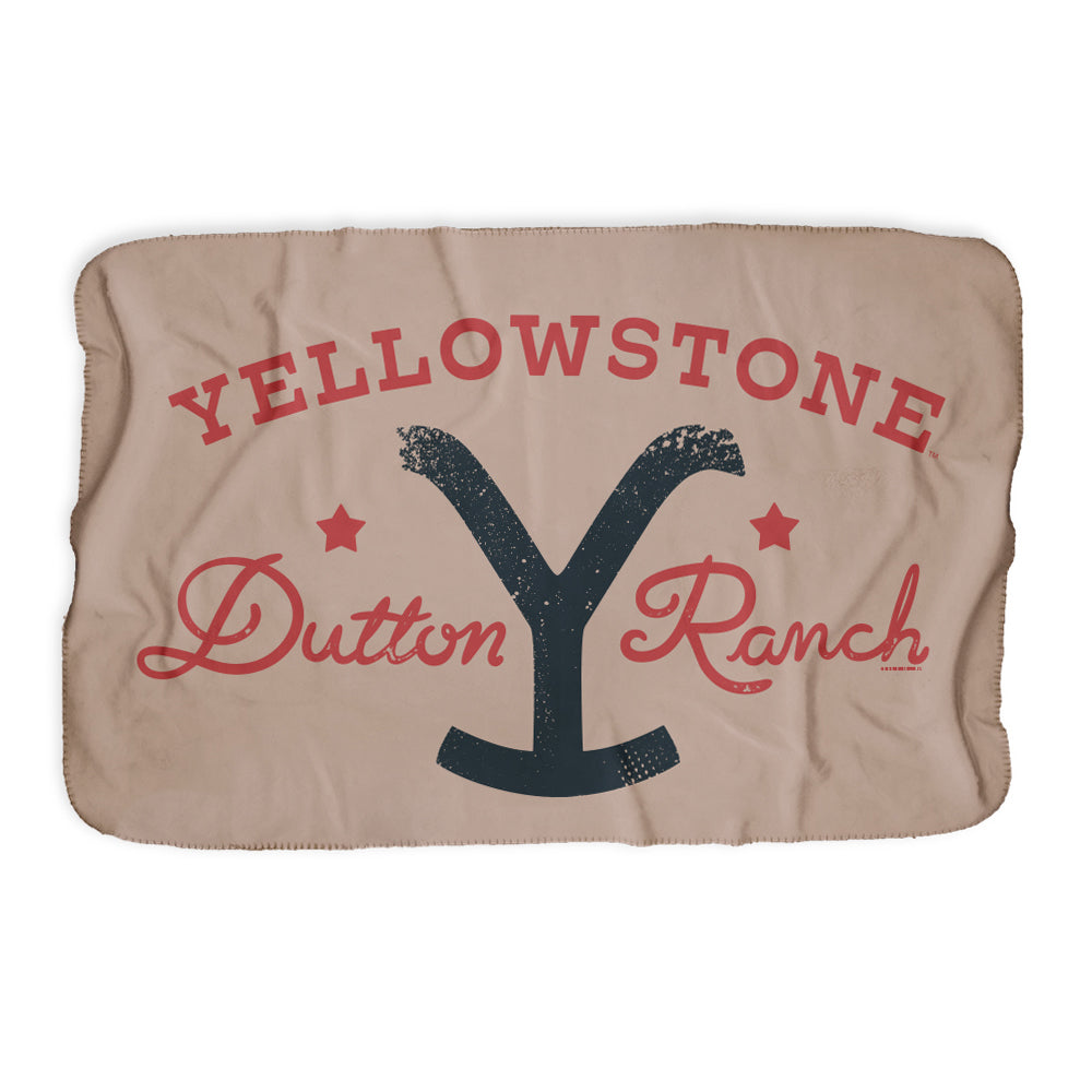 Yellowstone Dutton Ranch Star Sherpa Blanket