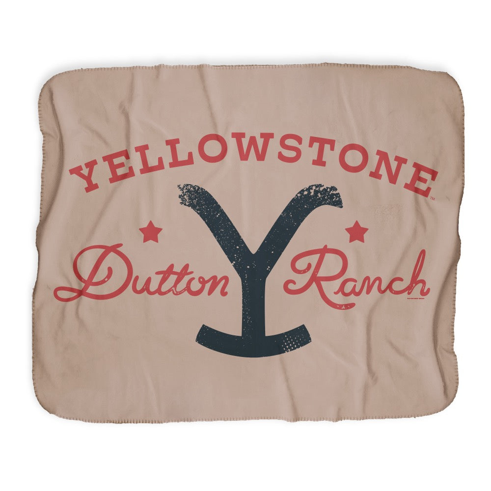 Yellowstone Dutton Ranch Star Sherpa Blanket