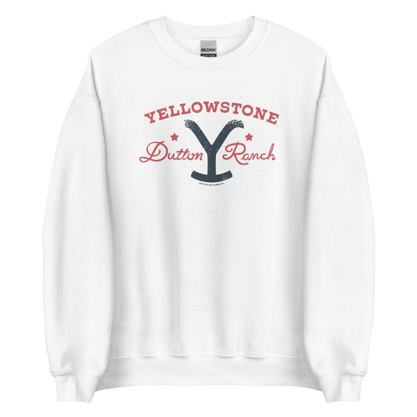 Yellowstone Dutton Ranch Star Fleece Crewneck Sweatshirt