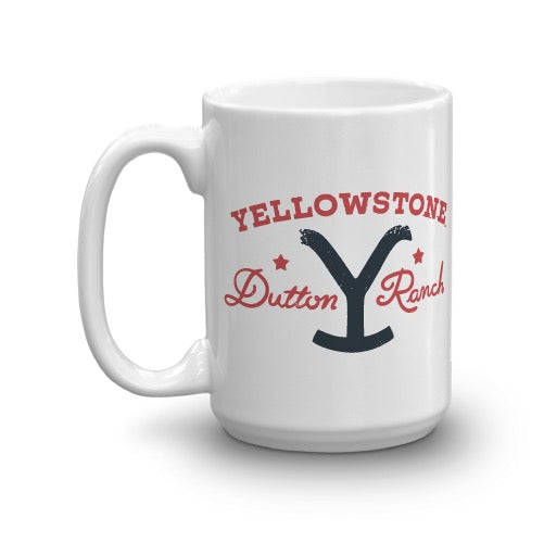 Yellowstone Dutton Ranch Star White Mug