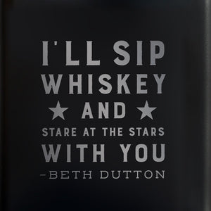 Yellowstone Flasque pour siroter du whisky et regarder les étoiles