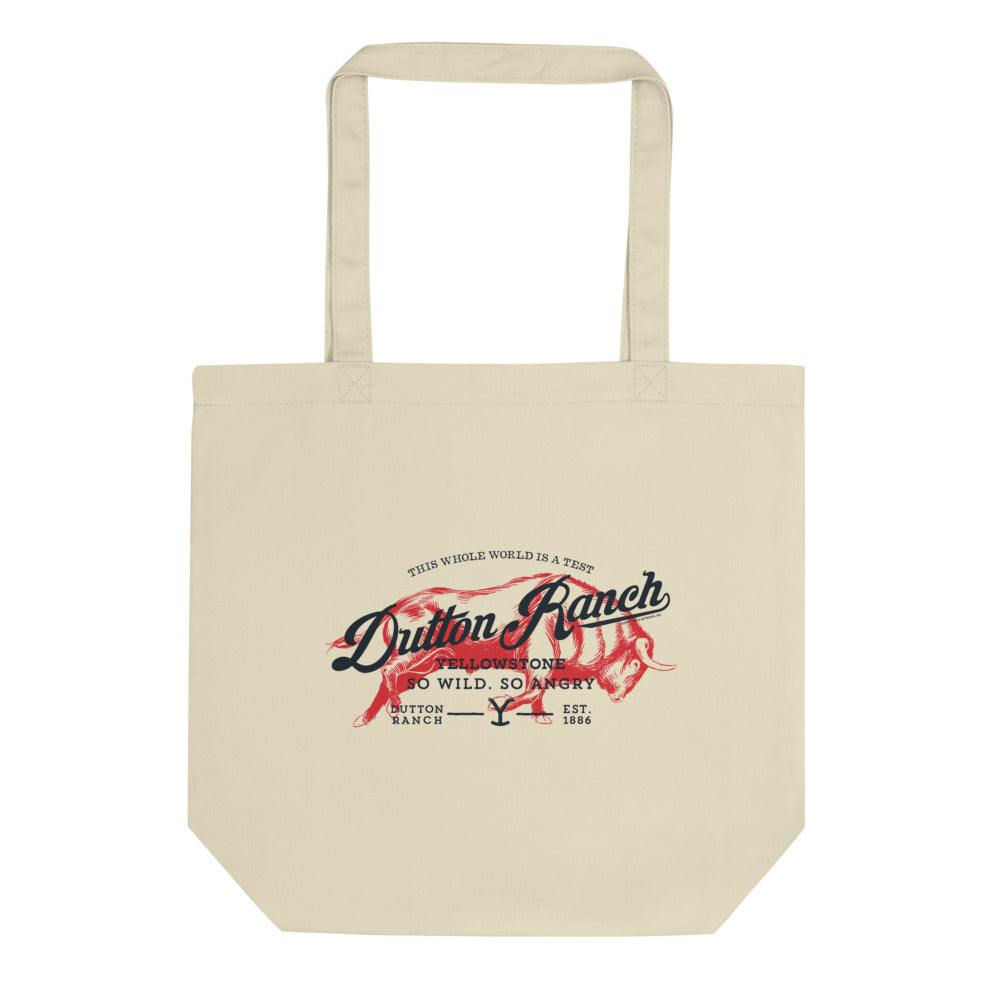 Yellowstone Dutton Ranch So Wild So Angry Eco Tote Bag