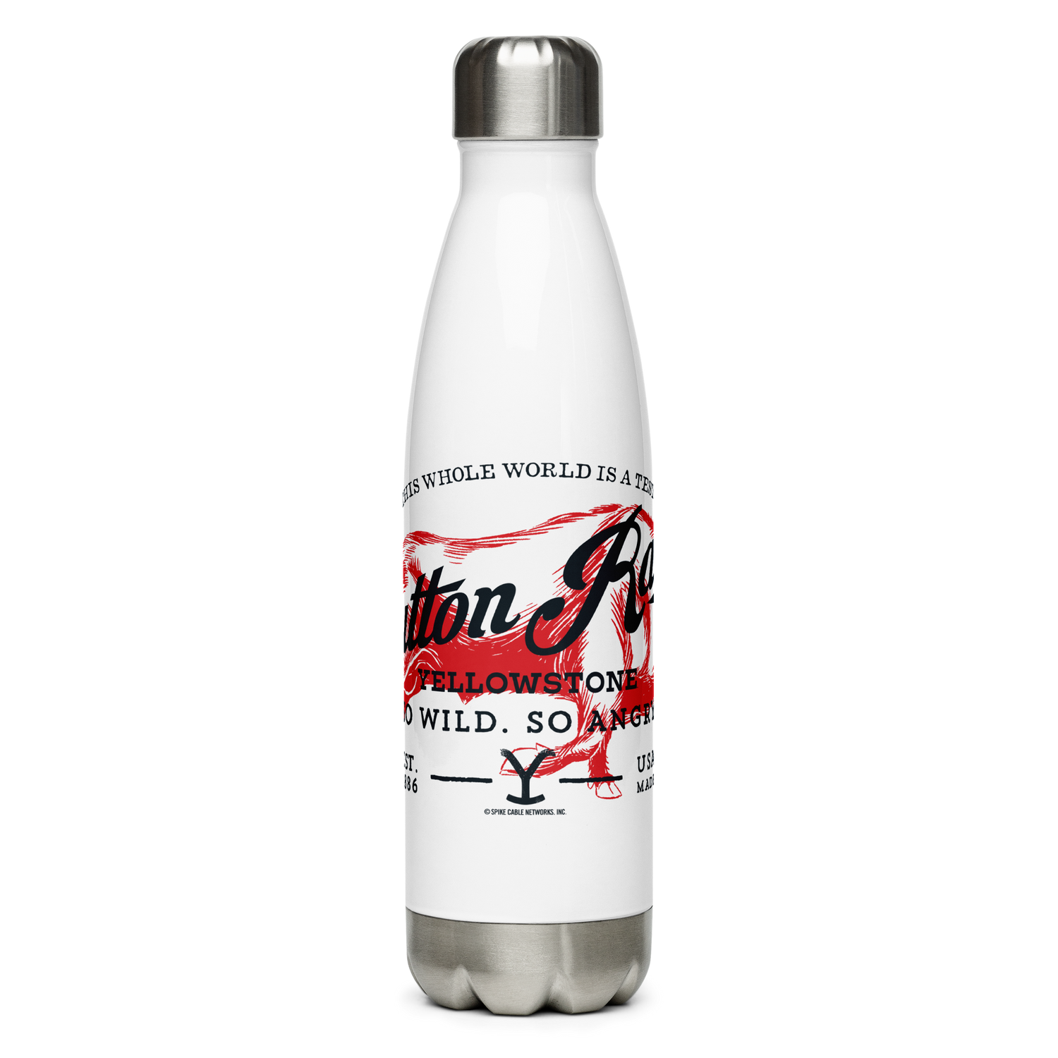 Yellowstone Dutton Ranch So Wild So Angry Stainless Steel Water Bottle