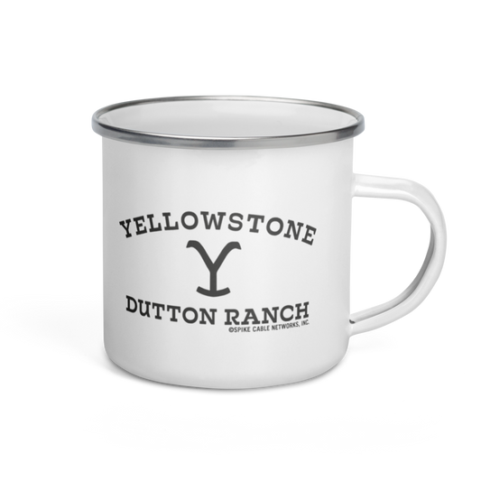 Yellowstone Taking You to the Train Station Enamel Mug