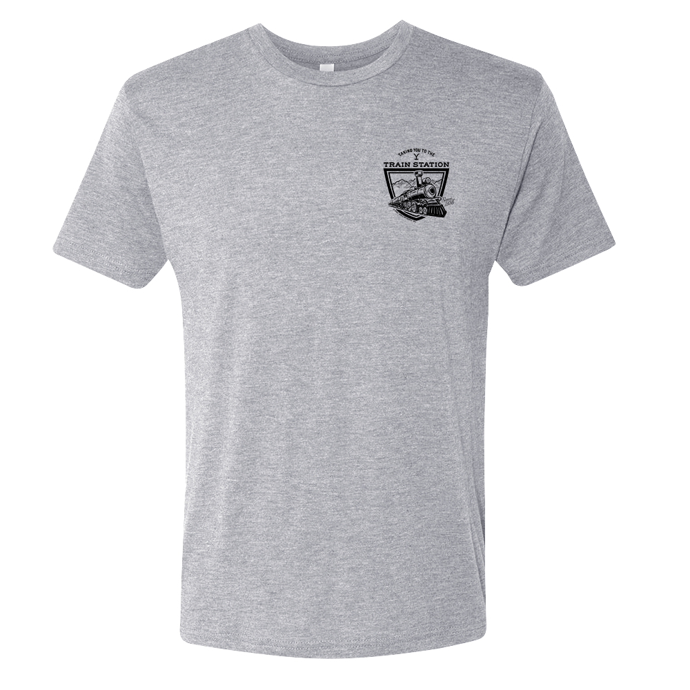 Yellowstone Taking You to the Train Station Men's Tri-Blend T-Shirt