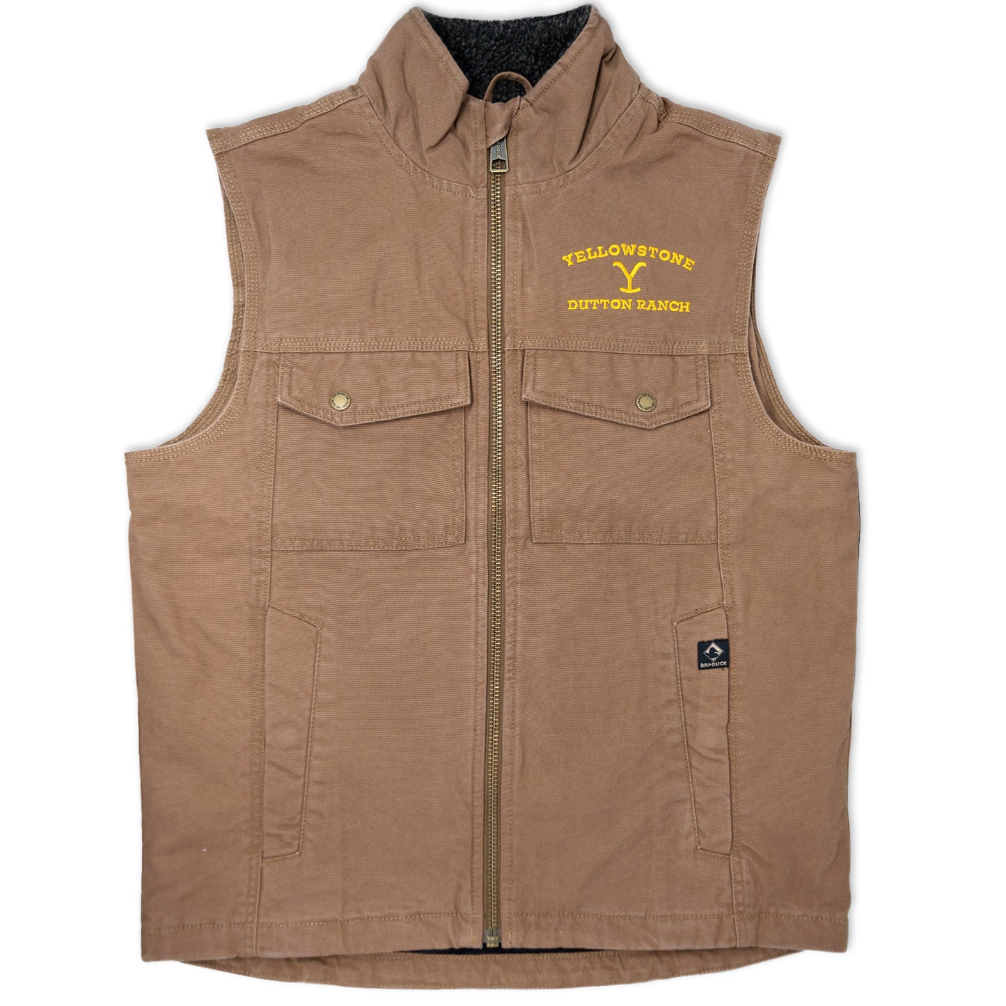 Yellowstone Dutton Ranch Logo Brown Cloth Vest – Paramount Shop