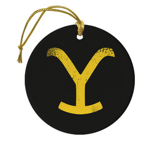 Yellowstone Y Logo Double-Sided Ornament