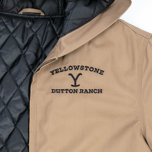 Yellowstone Dutton Ranch Khaki Jacke mit Kapuze
