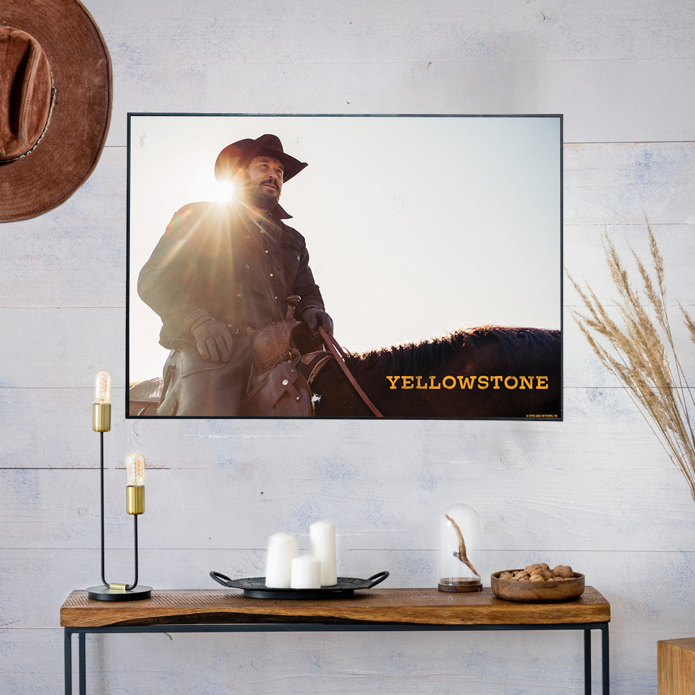 Yellowstone Rip Wheeler Satin Poster