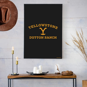 Affiche de logo du logo Ranch Yellowstone Dutton Ranch