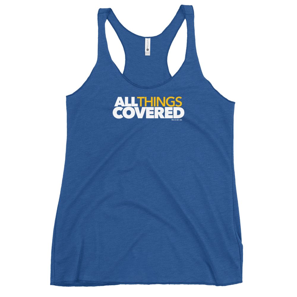 All Things Covered Podcast ATC Podcast Logo Women's Tri-Blend Racerback Tank Top