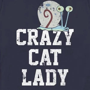 SpongeBob SquarePants Gary Crazy Cat Lady Women's Short Sleeve T-Shirt