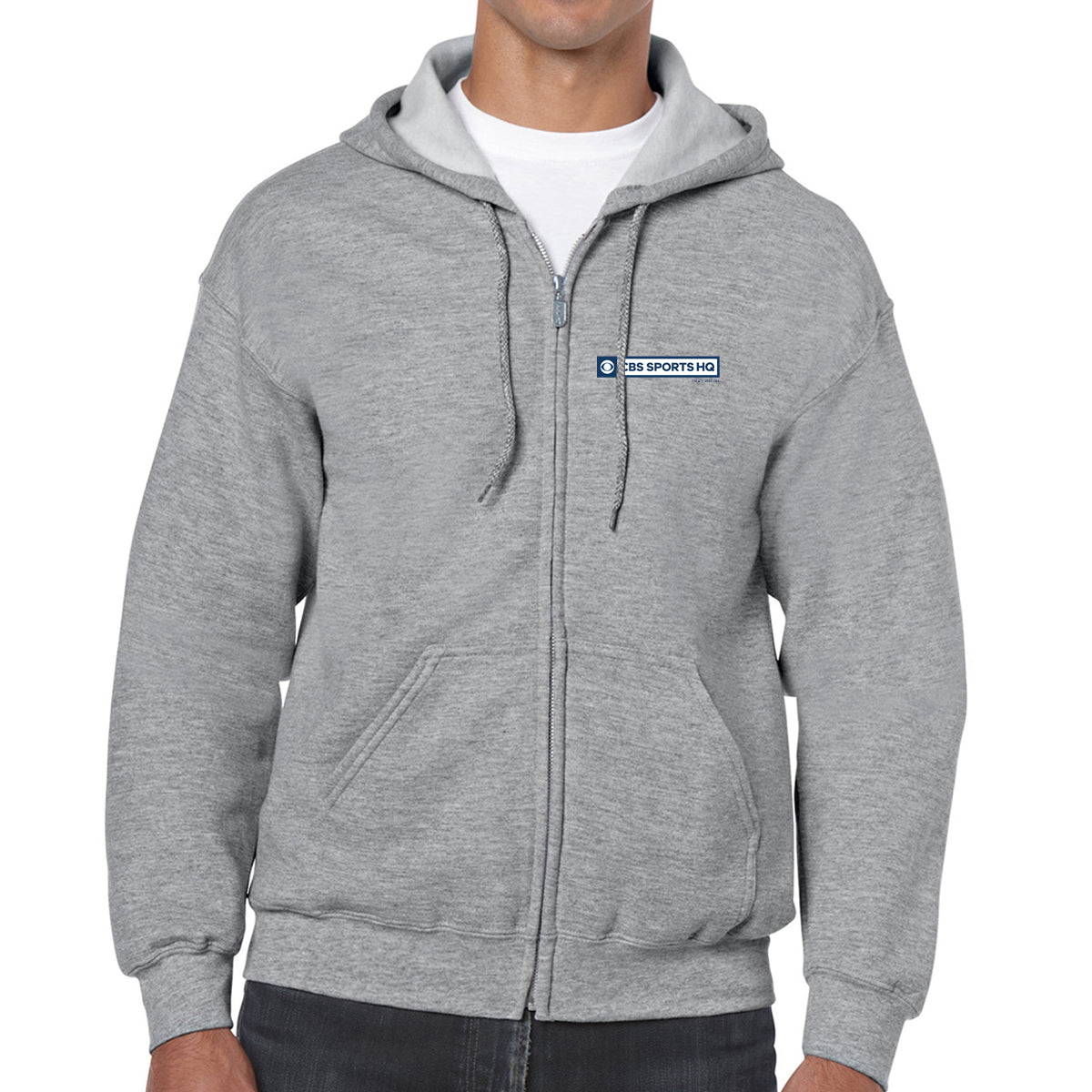 CBS Sports CBS Sports HQ Fleece Zip-Up Hooded Sweatshirt