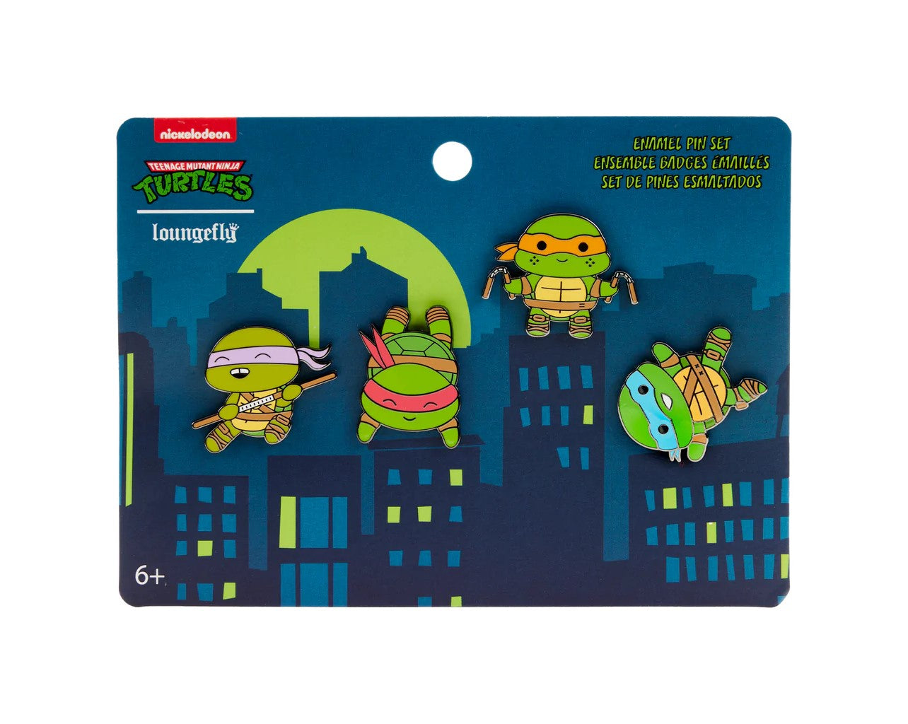 Teenage Mutant Ninja Turtles Chibi 4 Piece Pin Set