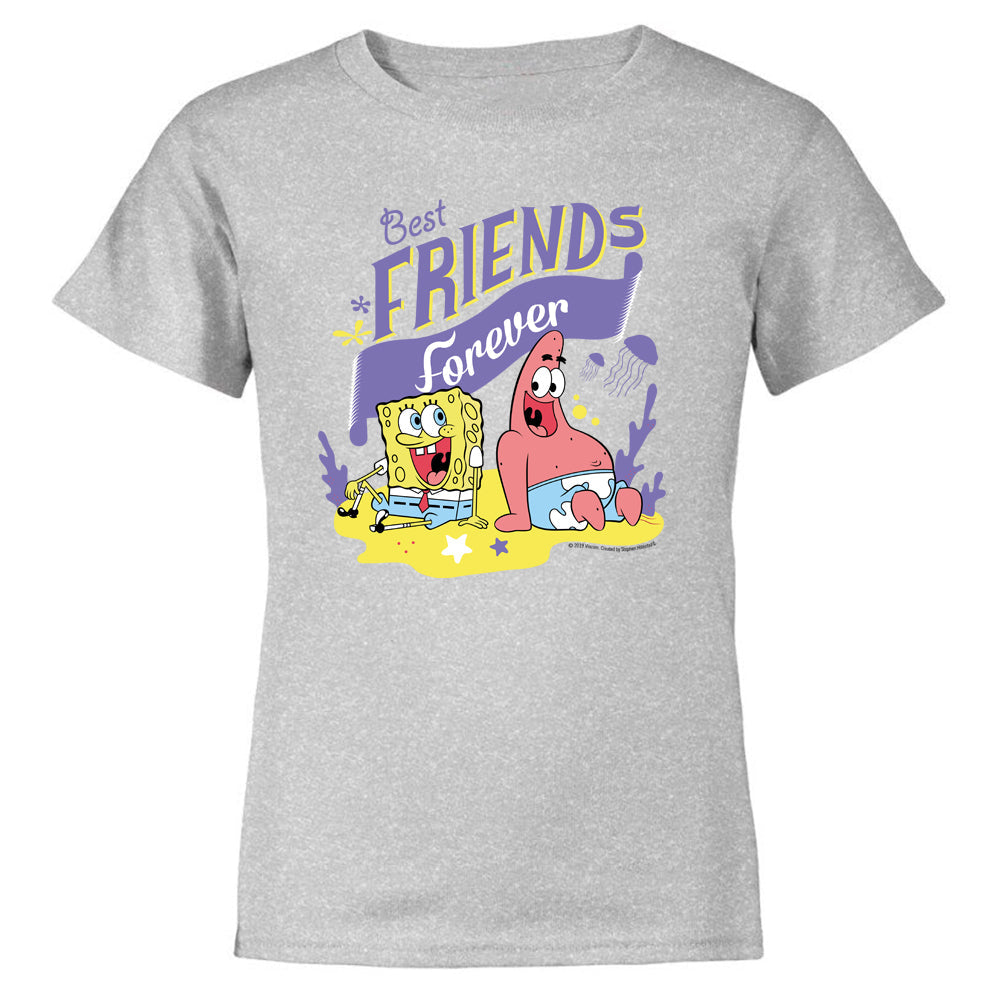 Les meilleurs amis de Bob l'éponge Enfants T-Shirt à manches courtes