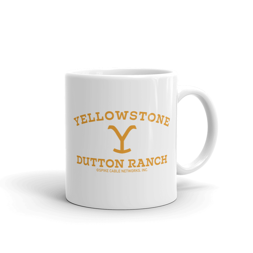Yellowstone Dutton-Ranch Logo Weiß Tasse